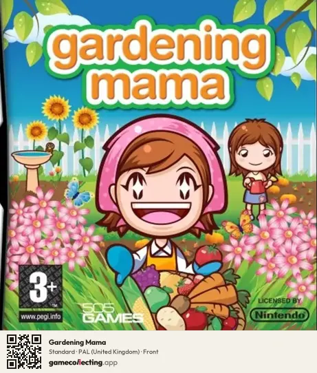 Gardening Mama Nintendo DS, United Kingdom box front