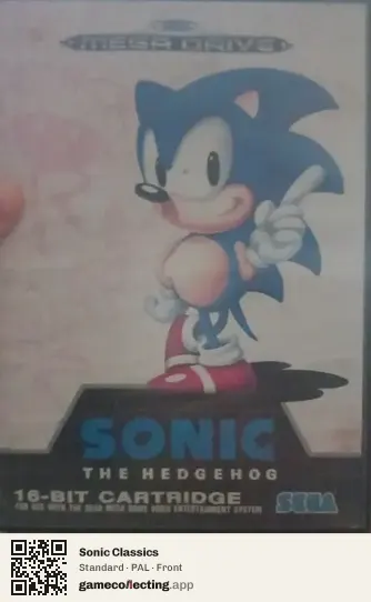 Sonic Classics Sega Mega Drive / Genesis, PAL box front