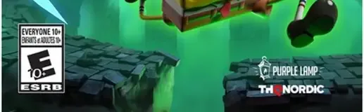 SpongeBob SquarePants: Titans of the Tide, the ESRB box on its front