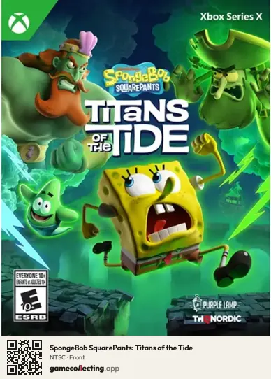 SpongeBob SquarePants: Titans of the Tide Xbox Series X, NTSC box front