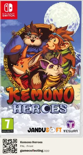 Kemono Heroes Nintendo Switch, PAL box front