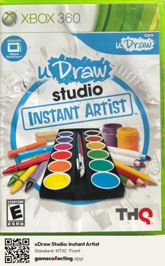 uDraw Studio: Instant Artist Xbox 360, NTSC box front