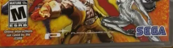 Anarchy Reigns, the ESRB box on its front