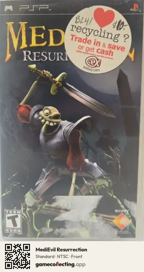 MediEvil Resurrection PlayStation Portable, NTSC box front