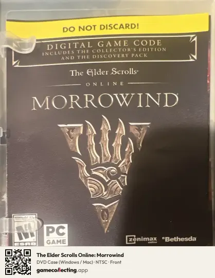 The Elder Scrolls Online: Morrowind Computer, NTSC box front