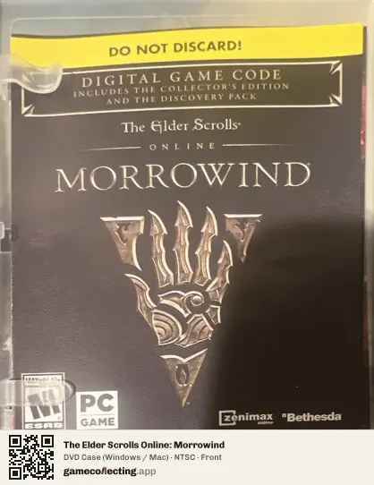 The Elder Scrolls Online: Morrowind Computer, NTSC box front