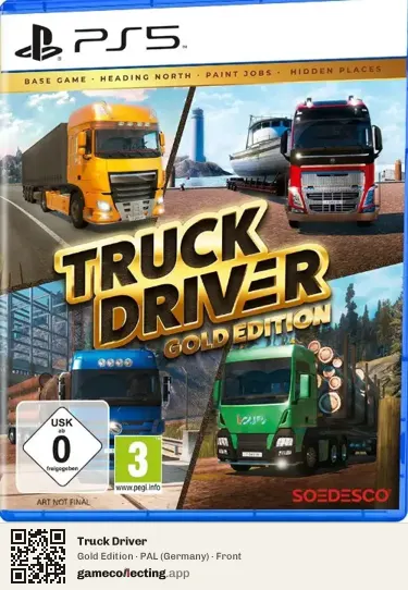 Truck Driver PlayStation 5, Germany box front
