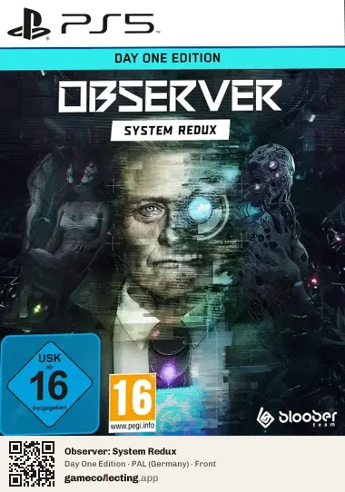Observer: System Redux PlayStation 5, Germany box front