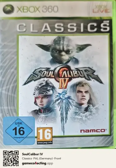 SoulCalibur IV Xbox 360, Germany box front