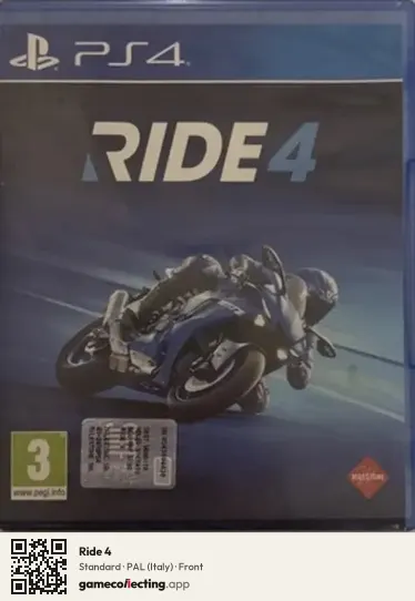 Ride 4 PlayStation 4, Italy box front
