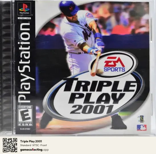 Triple Play 2001 PlayStation, NTSC box front