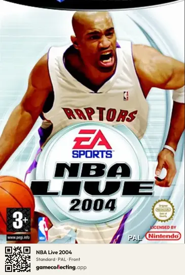 NBA Live 2004 Nintendo GameCube, PAL box front