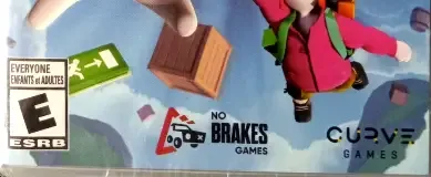 Human: Fall Flat, the ESRB box on its front