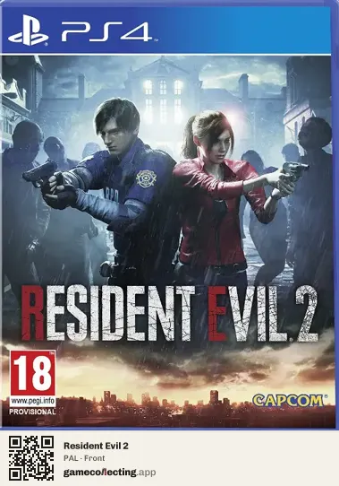 Resident Evil 2 PlayStation 4, PAL box front