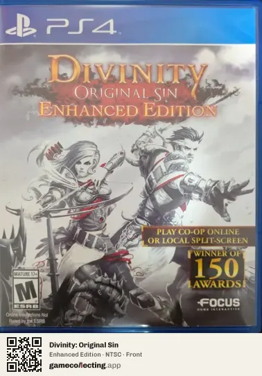 Divinity: Original Sin PlayStation 4, NTSC box front