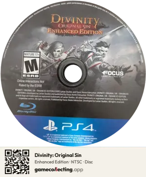 Divinity: Original Sin PlayStation 4, NTSC disc