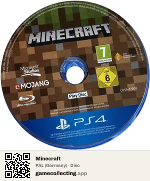 Minecraft PlayStation 4, PAL disc