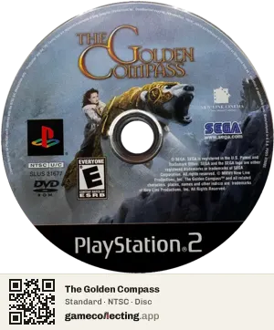 The Golden Compass PlayStation 2, NTSC disc
