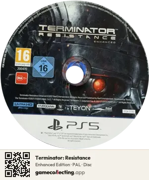 Terminator: Resistance PlayStation 5, PAL disc