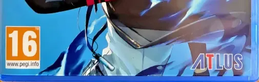 Persona 3 Reload, the USK square on its front