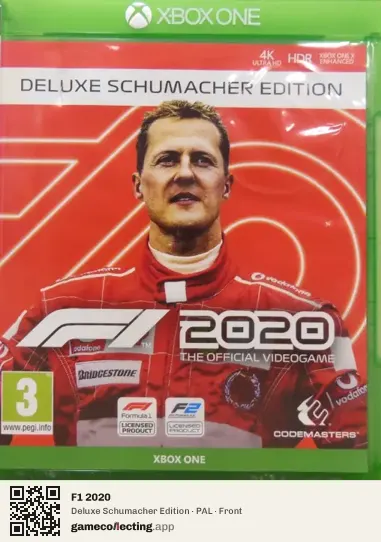 F1 2020 Xbox One, PAL box front