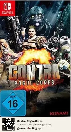 Contra: Rogue Corps Nintendo Switch, Germany box front