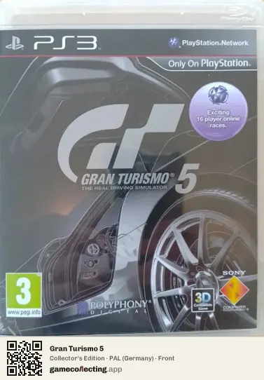 Gran Turismo 5 PlayStation 3, Germany box front
