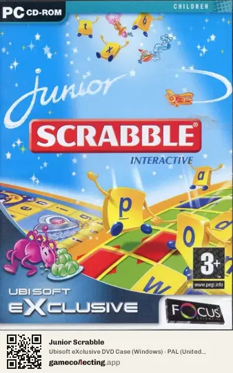 Junior Scrabble Computer, United Kingdom box front