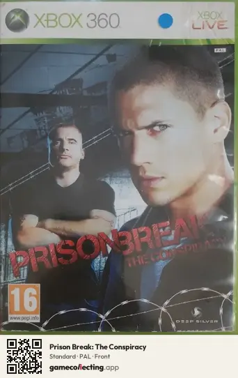 Prison Break: The Conspiracy Xbox 360, PAL box front