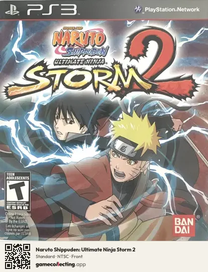 Naruto Shippuden: Ultimate Ninja Storm 2 PlayStation 3, NTSC box front