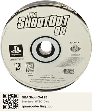 NBA ShootOut 98 PlayStation, NTSC disc