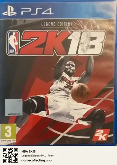 NBA 2K18 PlayStation 4, PAL box front