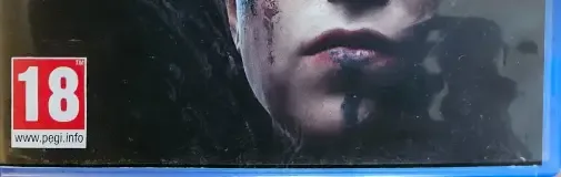 Hellblade: Senua's Sacrifice, the PEGI square on its front