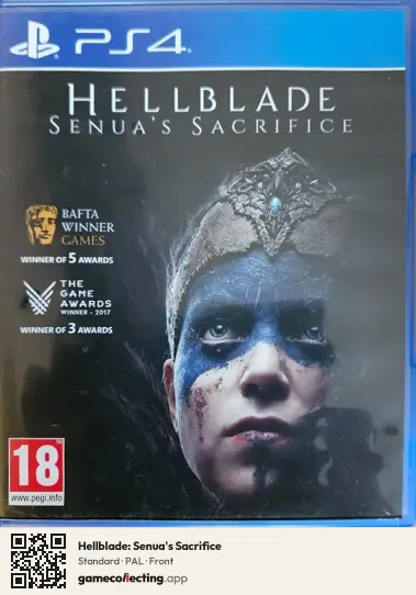 Hellblade: Senua's Sacrifice PlayStation 4, PAL box front