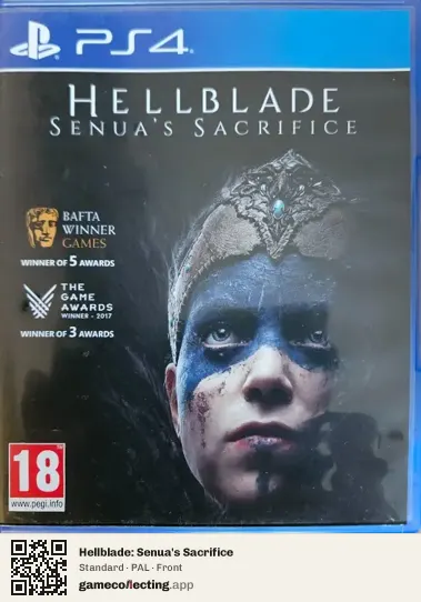 Hellblade: Senua's Sacrifice PlayStation 4, PAL box front