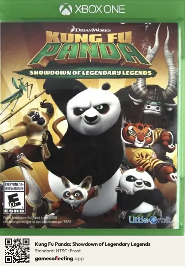 Kung Fu Panda: Showdown of Legendary Legends Xbox One, NTSC box front