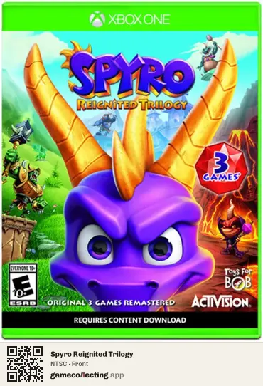 Spyro Reignited Trilogy Xbox One, NTSC box front