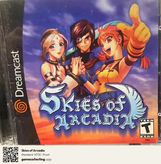 Skies of Arcadia Sega Dreamcast, NTSC box front