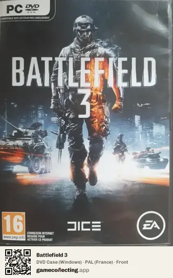 Battlefield 3 Computer, France box front