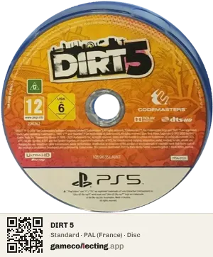 DIRT 5 PlayStation 5, PAL disc