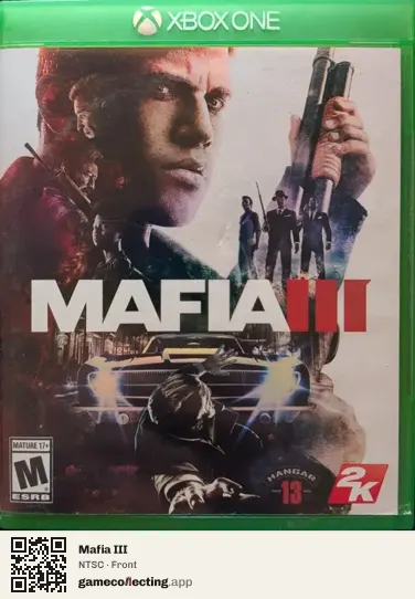 Mafia III Xbox One, NTSC box front