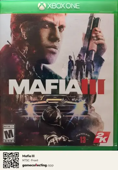 Mafia III Xbox One, NTSC box front