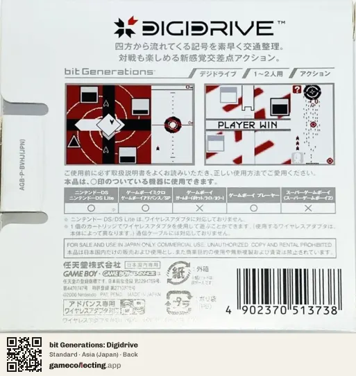 bit Generations: Digidrive Game Boy Advance, Asia box back