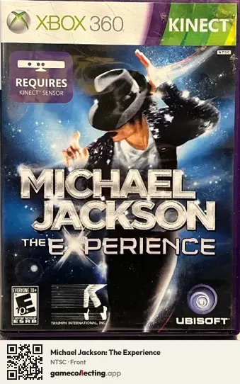 Michael Jackson: The Experience Xbox 360, NTSC box front