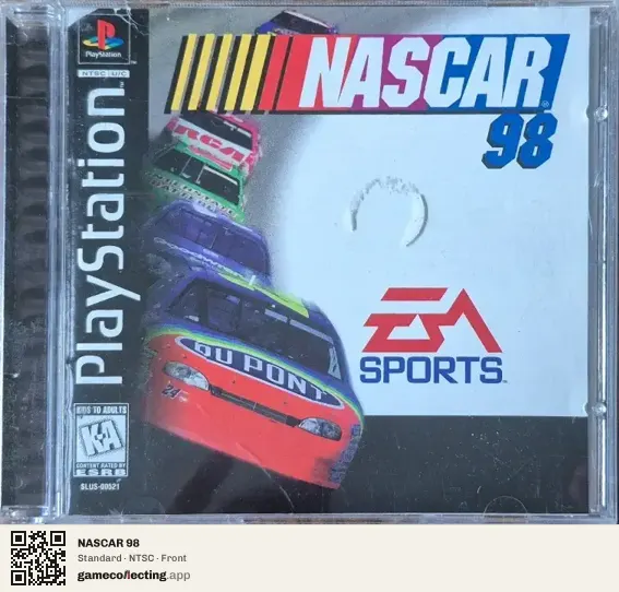 NASCAR 98 PlayStation, NTSC box front