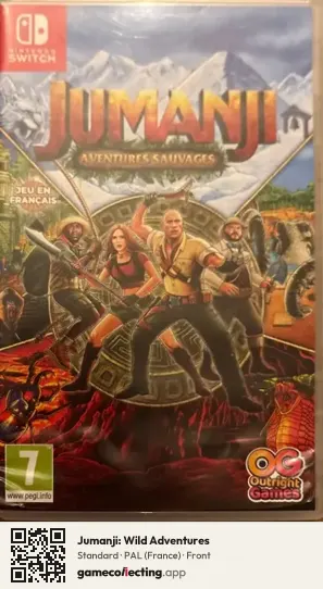 Jumanji: Wild Adventures Nintendo Switch, France box front