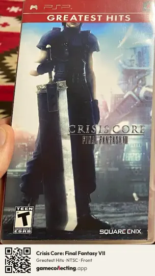 Crisis Core: Final Fantasy VII PlayStation Portable, NTSC box front