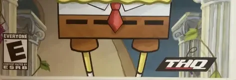 SpongeBob's Atlantis SquarePantis, the ESRB box on its front