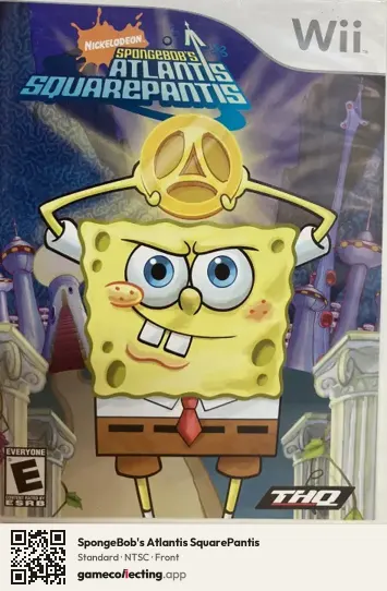 SpongeBob's Atlantis SquarePantis Nintendo Wii, NTSC box front