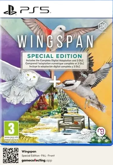 Wingspan PlayStation 5, PAL box front